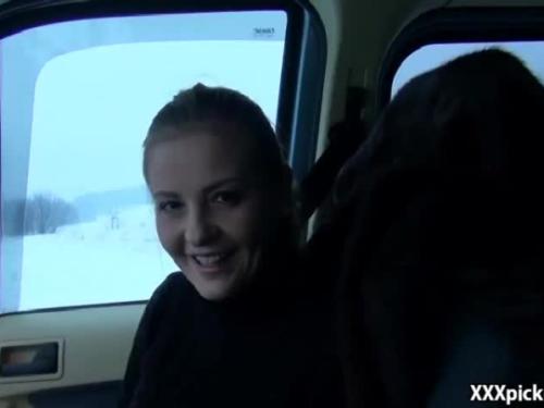 Public pickup amateur teen fucks in road for money 02