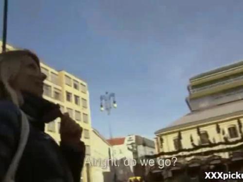 Amazing public dick sucking for cash with slutty teen czech girl 1